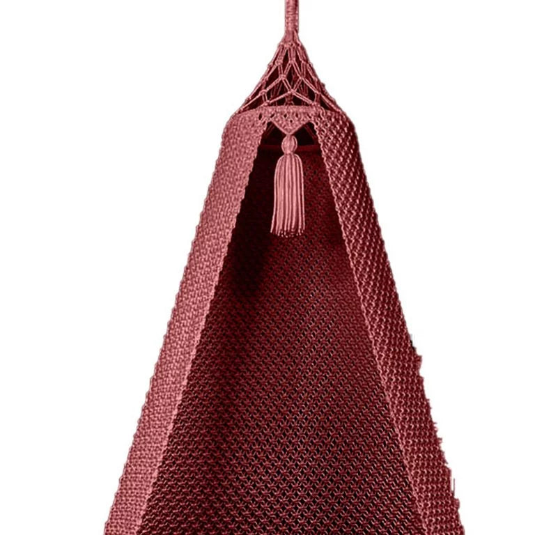 Macrame Swing in Beet Root color for indoor and outdoor