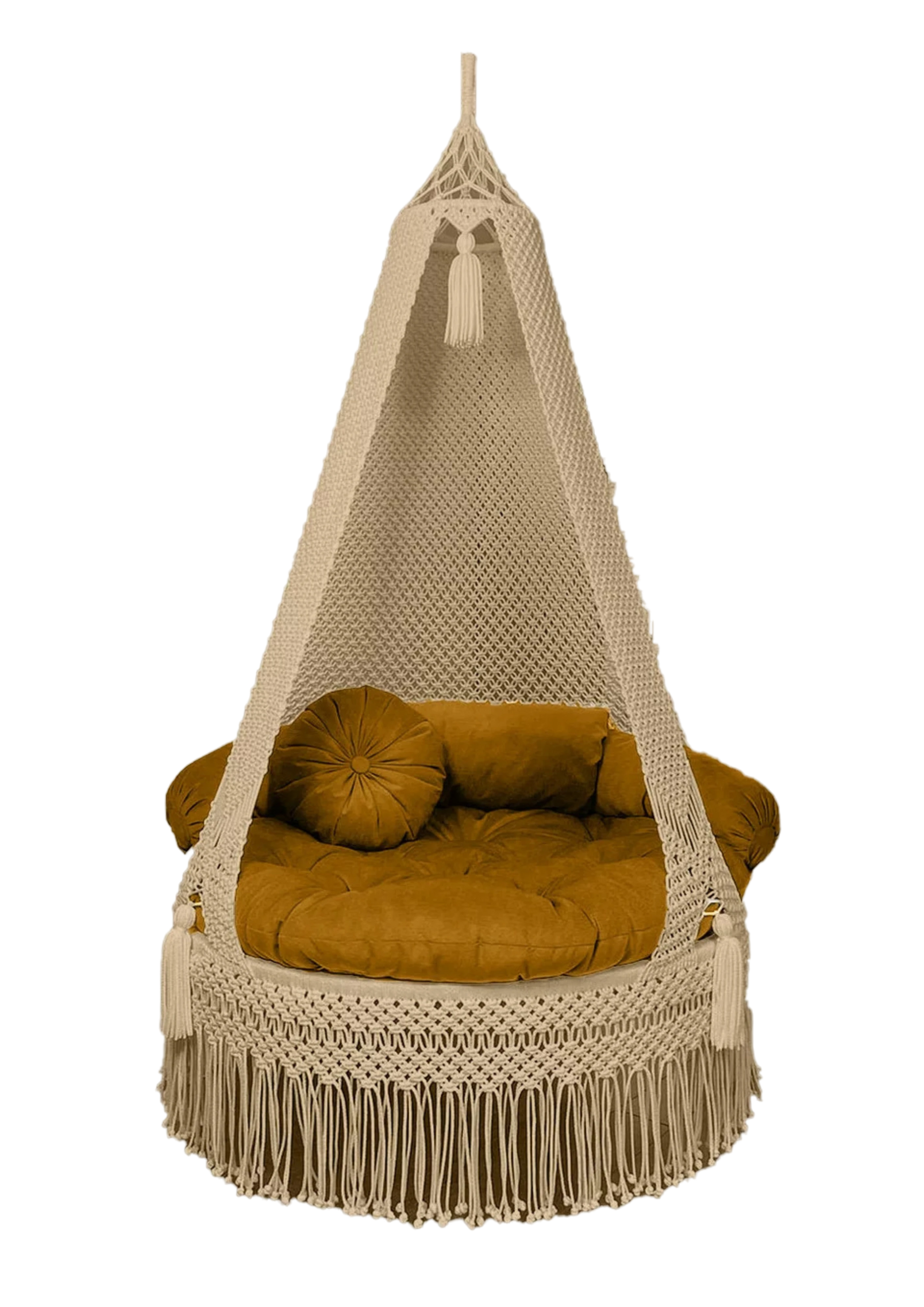 Peach Macrame hammock swing 35 inches