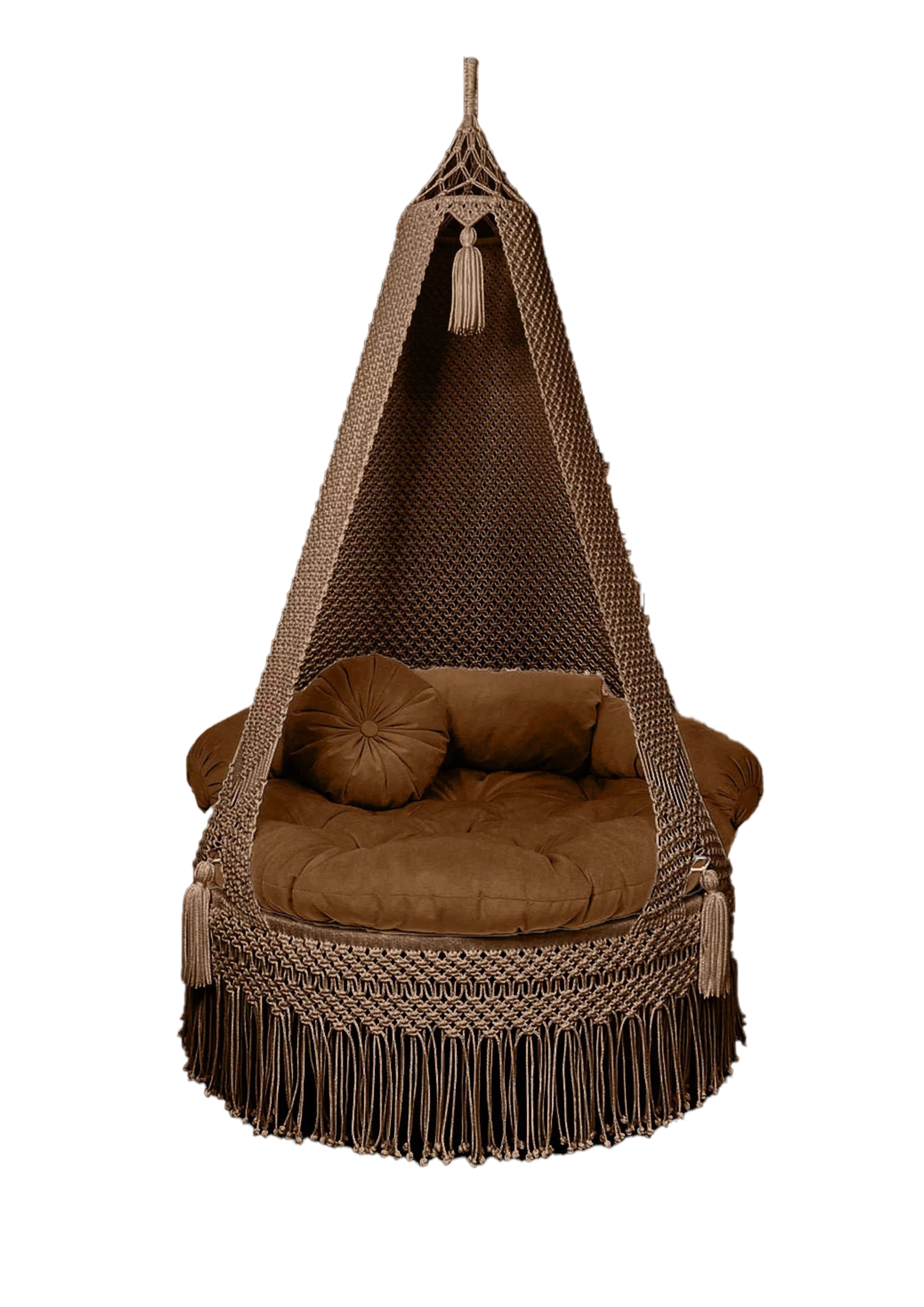 Woody Color Macrame Swing for home