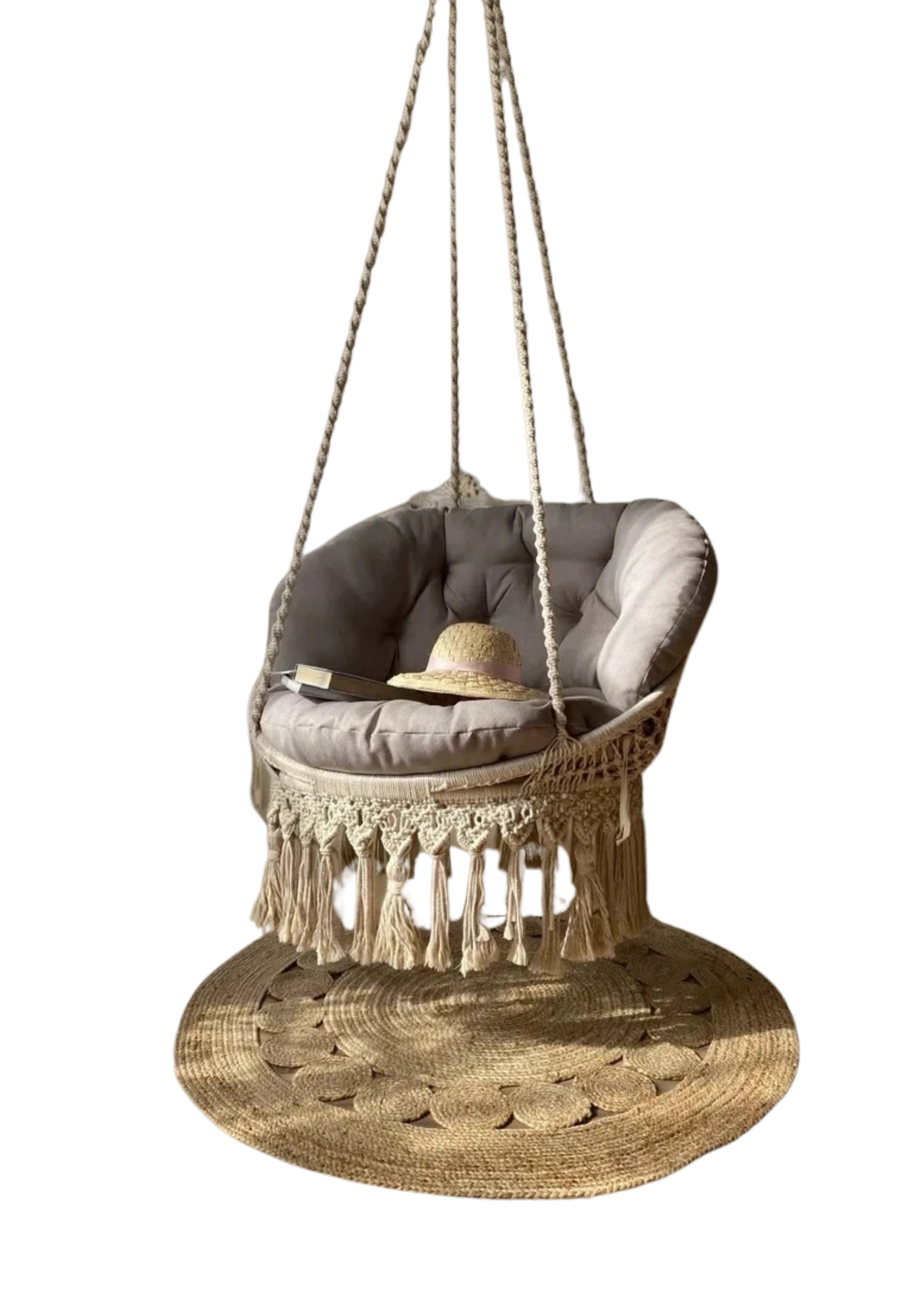 Macrame swing 35 inches hanging for home