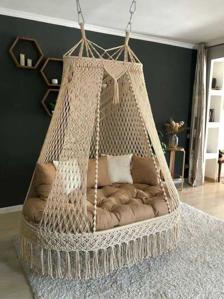 Jasmine Sofa Swing with mattress and cushions