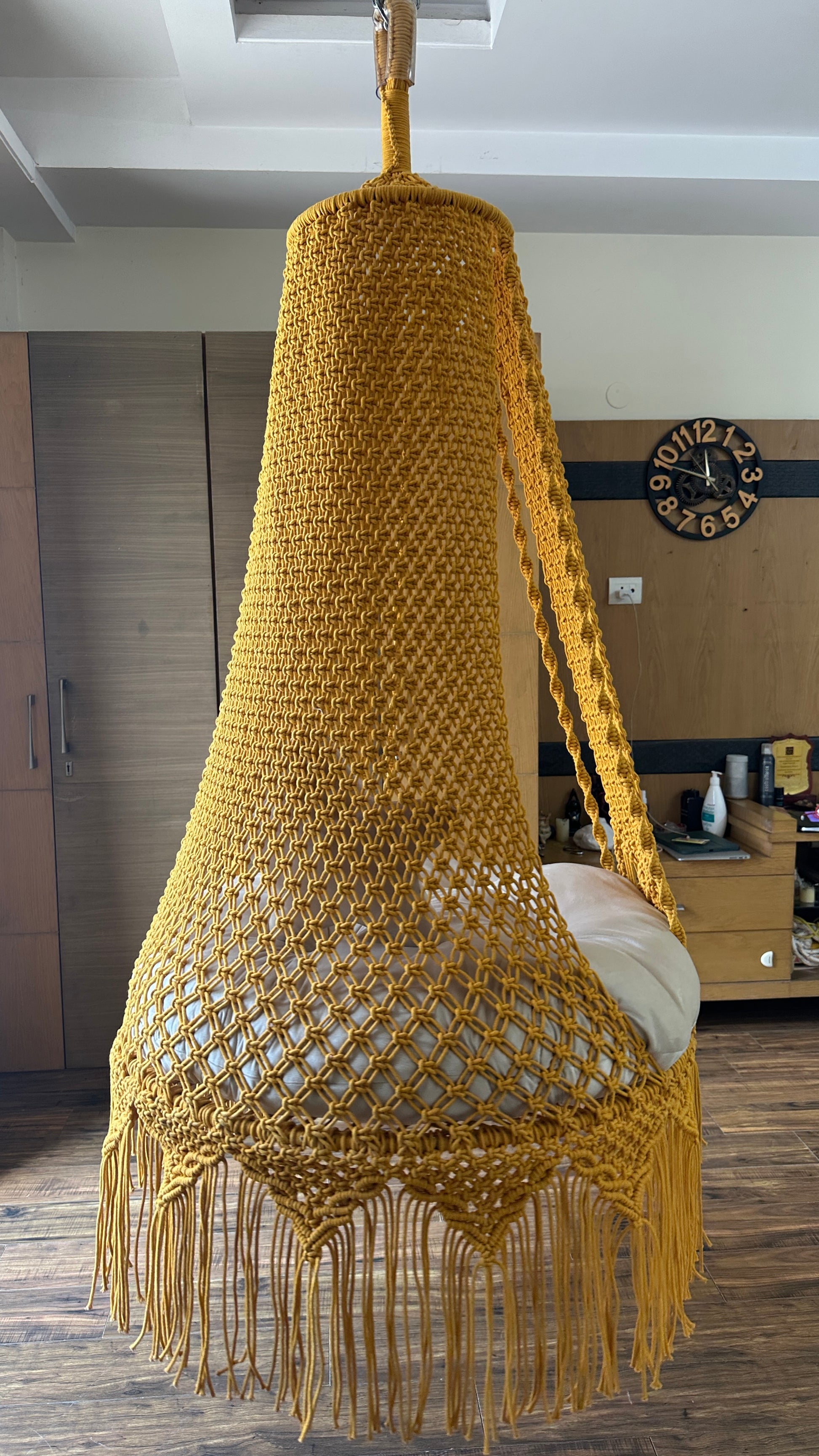 Yellow Bingsu Macrame Swing 35 inches