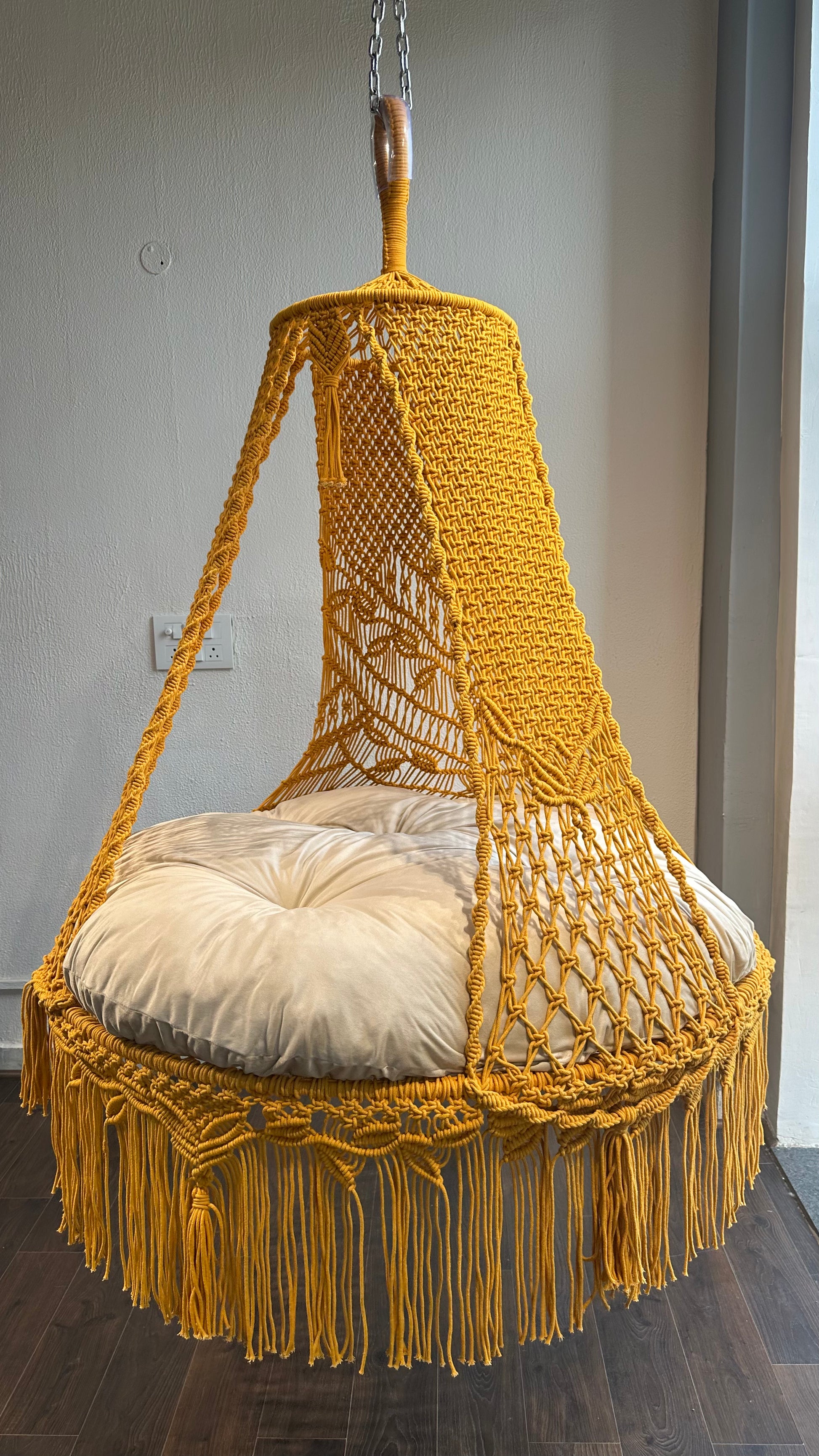 Mustard Yellow 50 inches Hanging Hammock