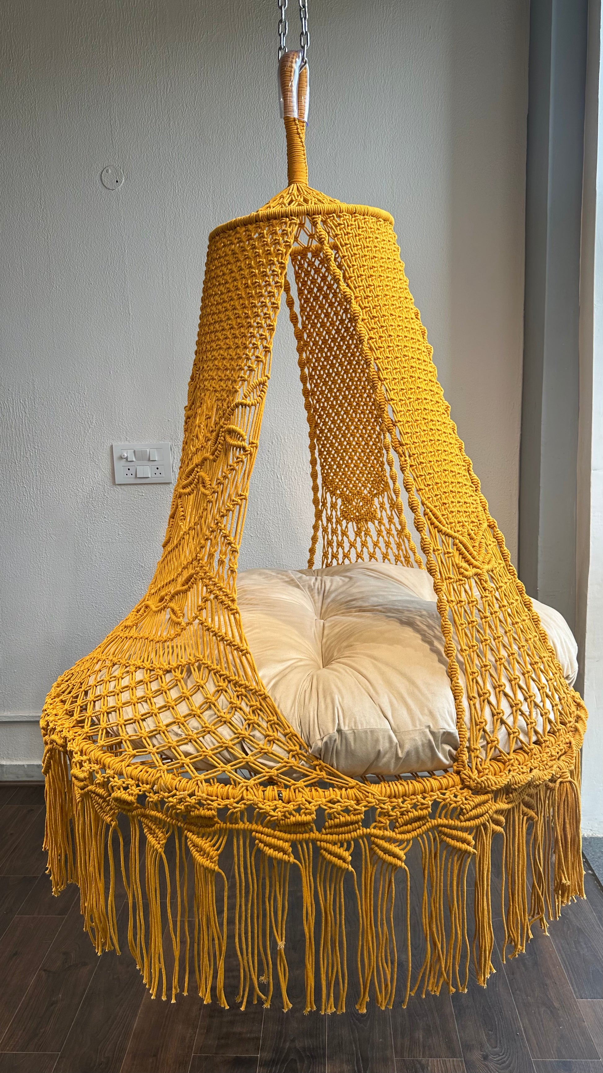 Mustard Yellow 50 inches Hanging Hammock