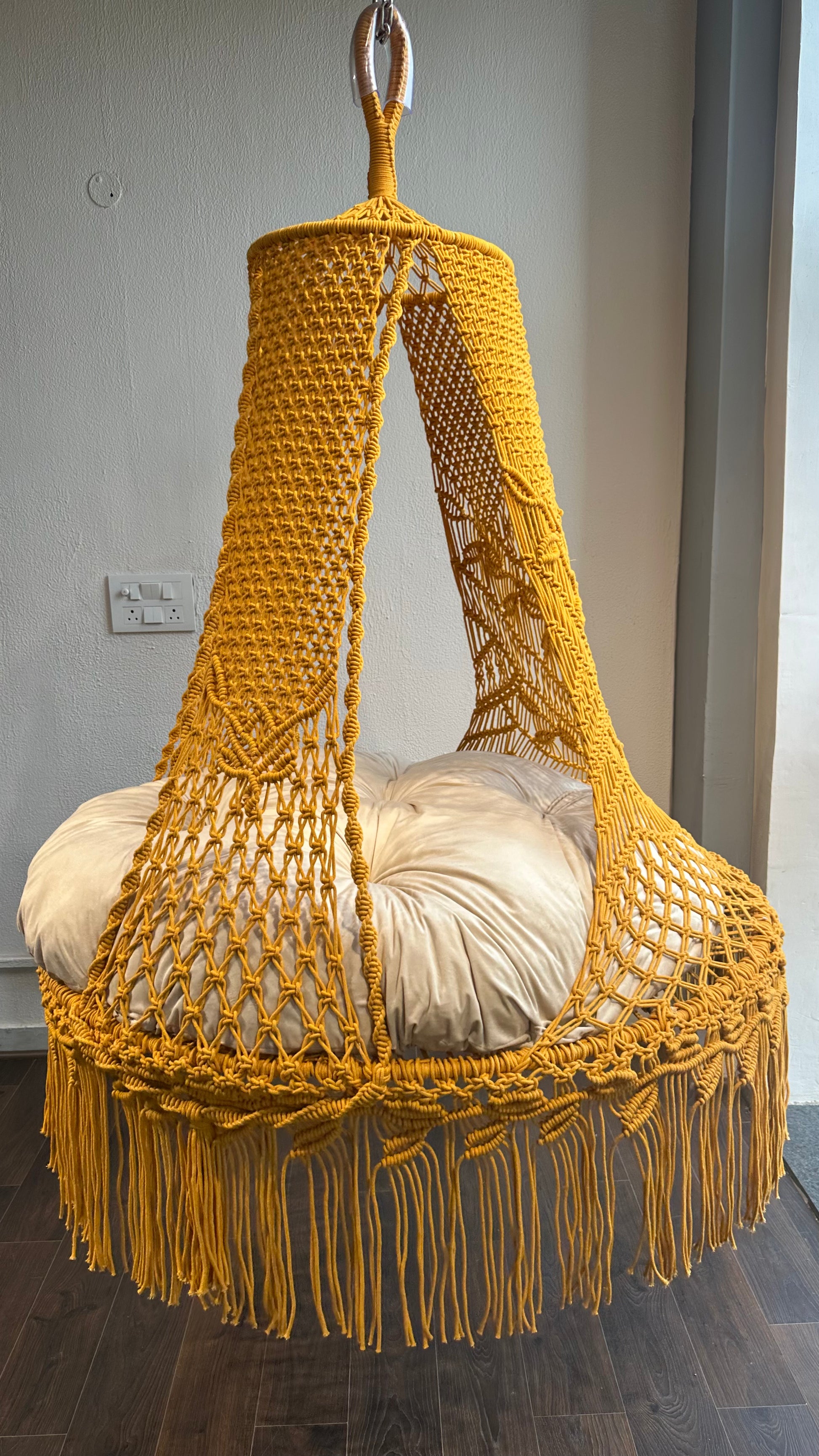Mustard Yellow 50 inches Hanging Hammock