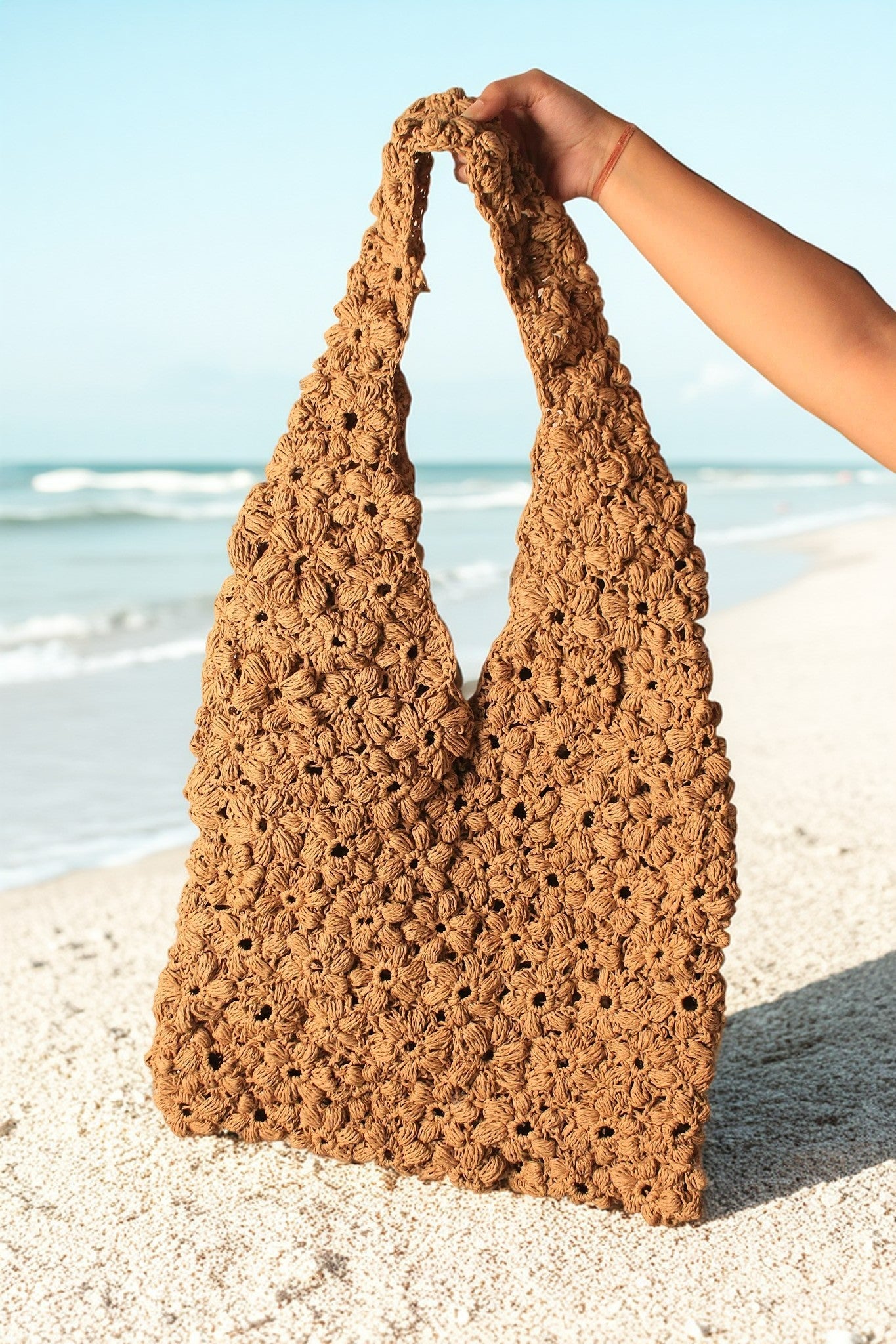 Loopie Woven Macramé Crossbody – Lightweight Boho Bag