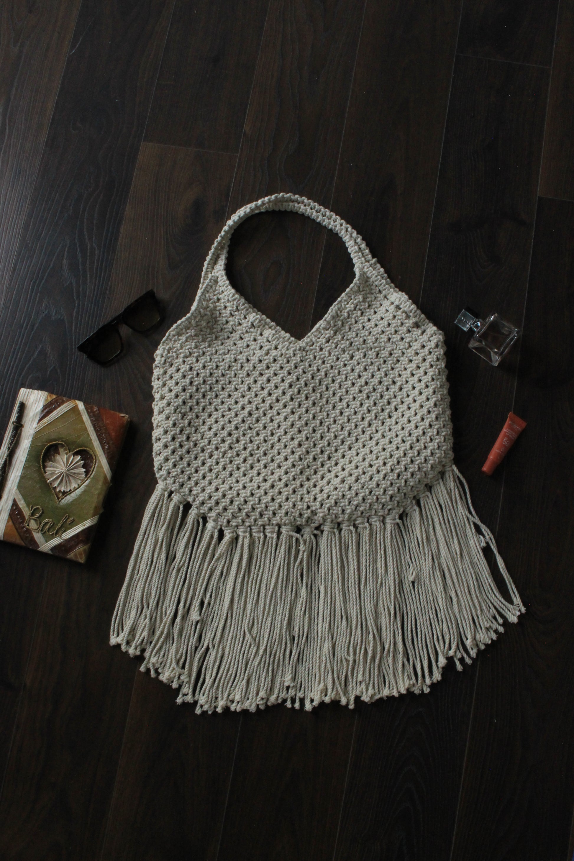 Sunny Happy Vibe Macramé Crossbody – For Everyday Use