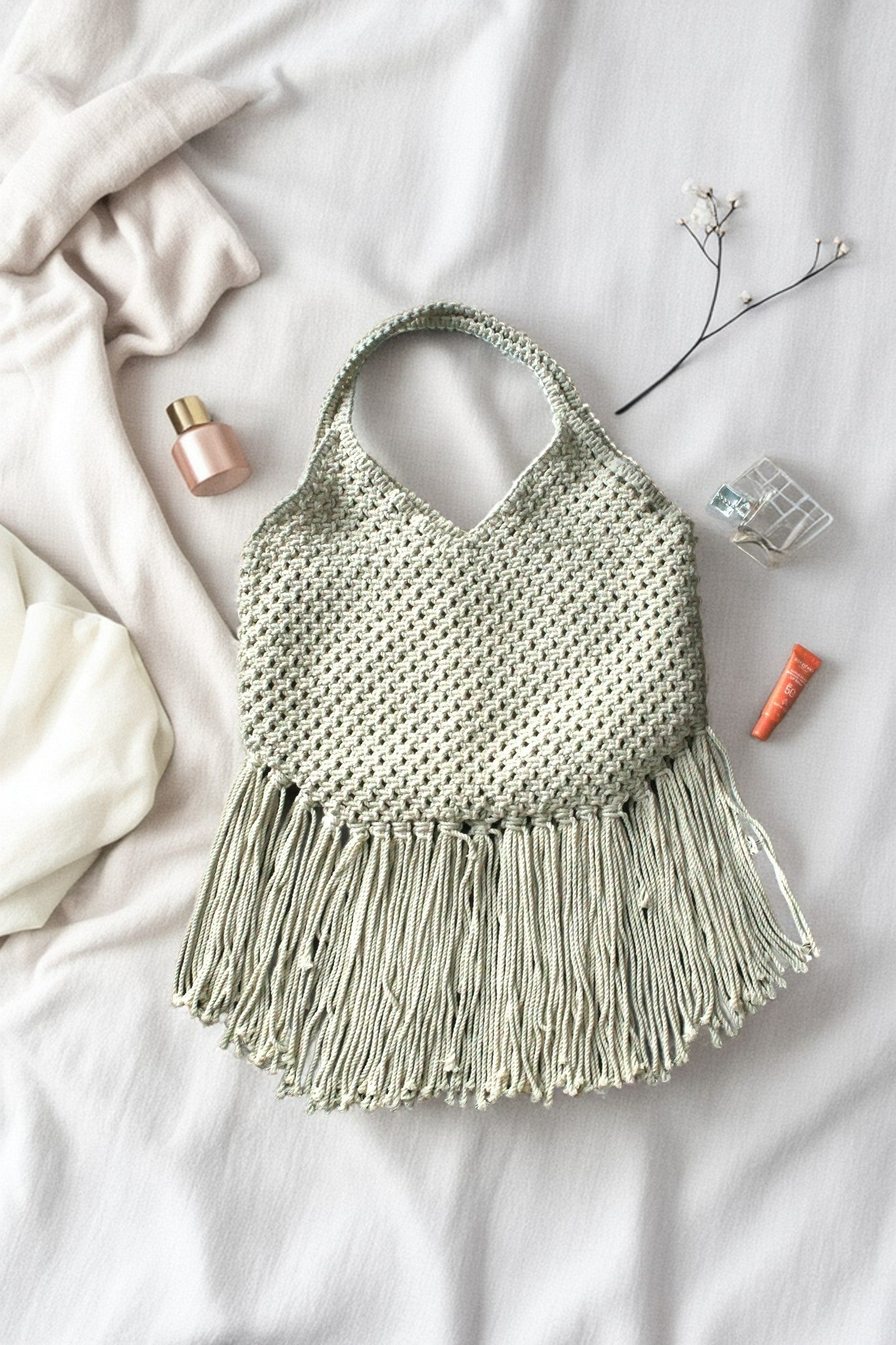 Sunny Happy Vibe Macramé Crossbody – For Everyday Use