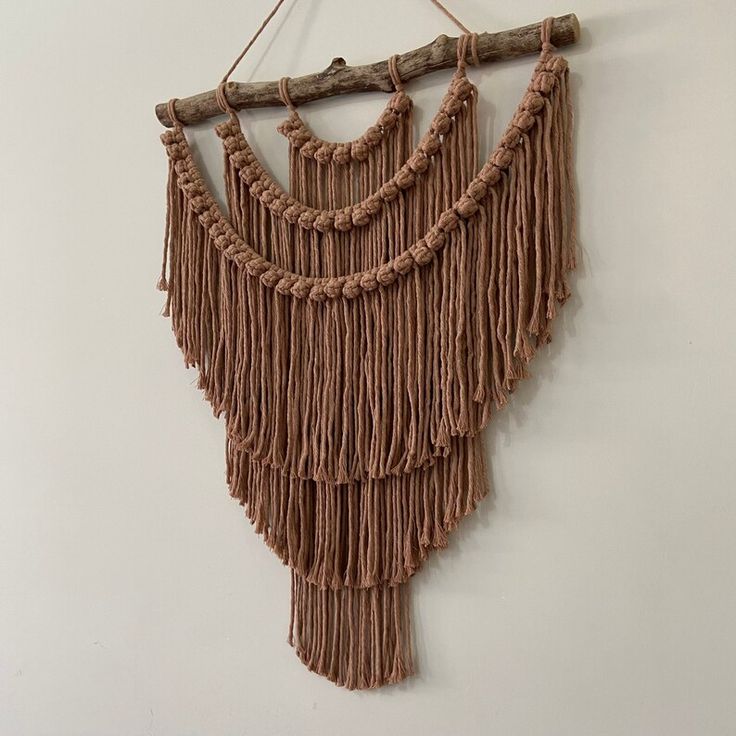 Rustic Boho Macrame Wall Hanging
