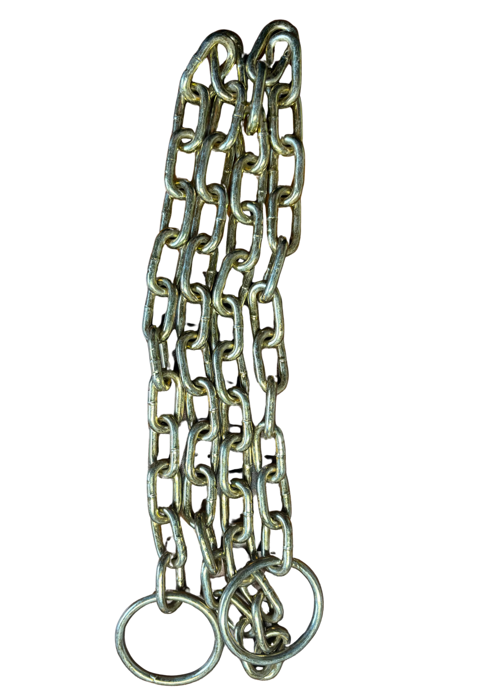 Set of S-hook, carabiner and chain