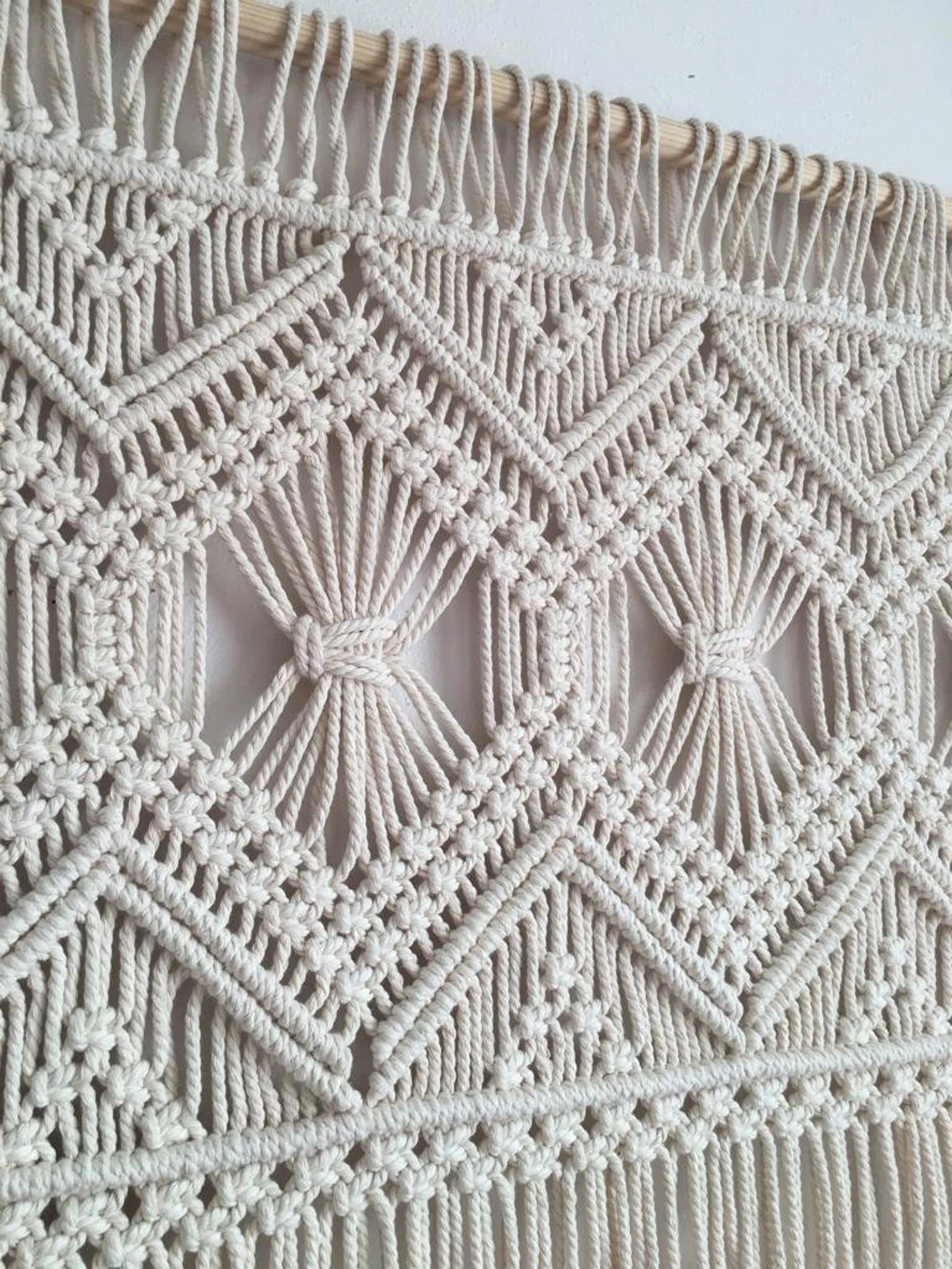 Macrame boho wall hanging tapestry for home decor