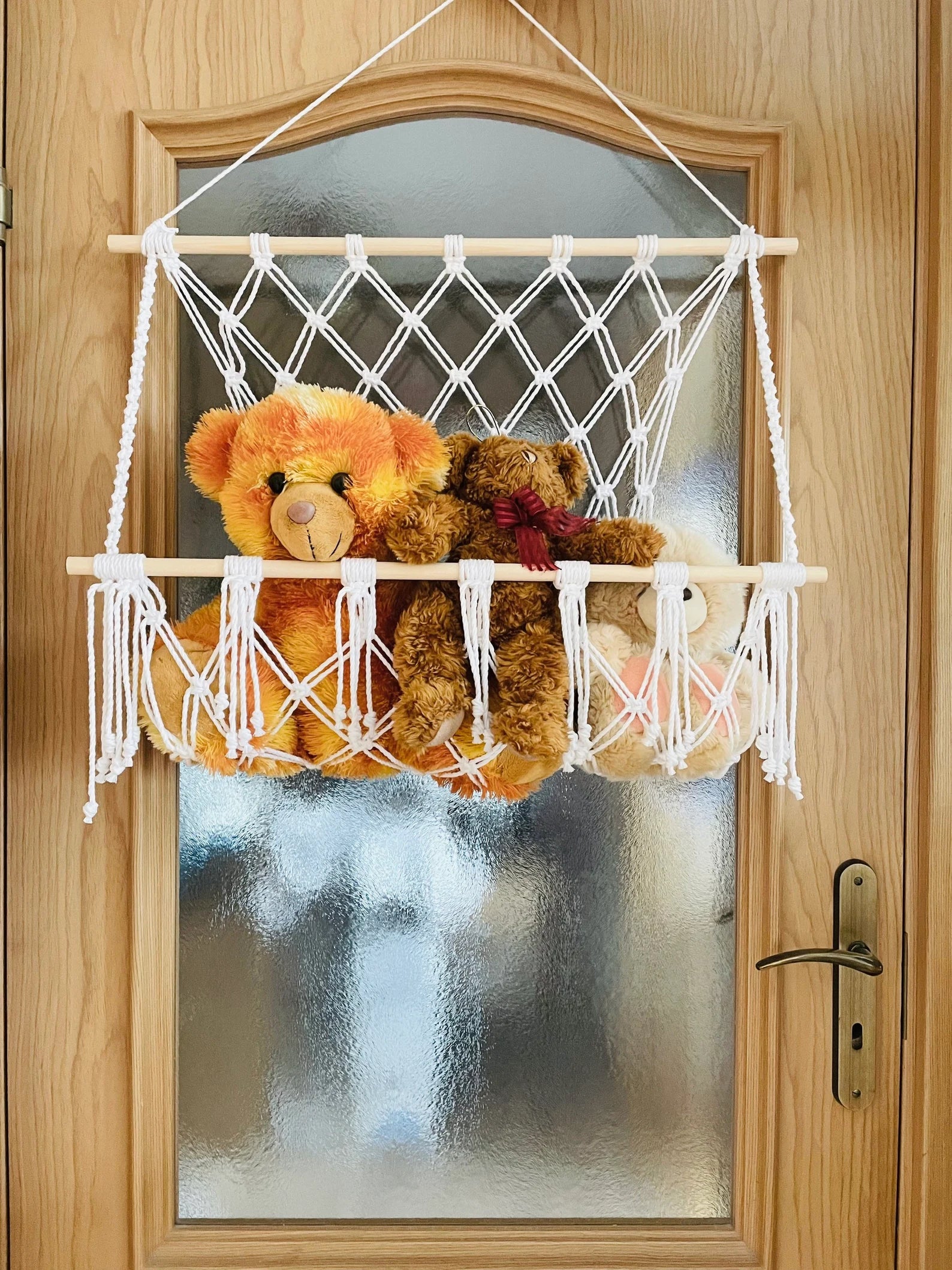 Macrame Hanging storage Basket for Toys