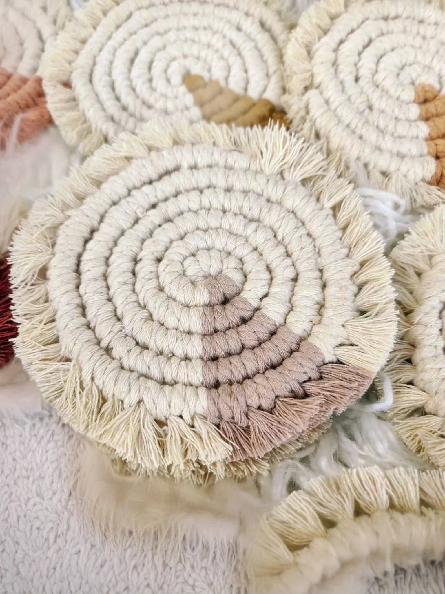 Macrame Handcrafted Coasters | Set of 9