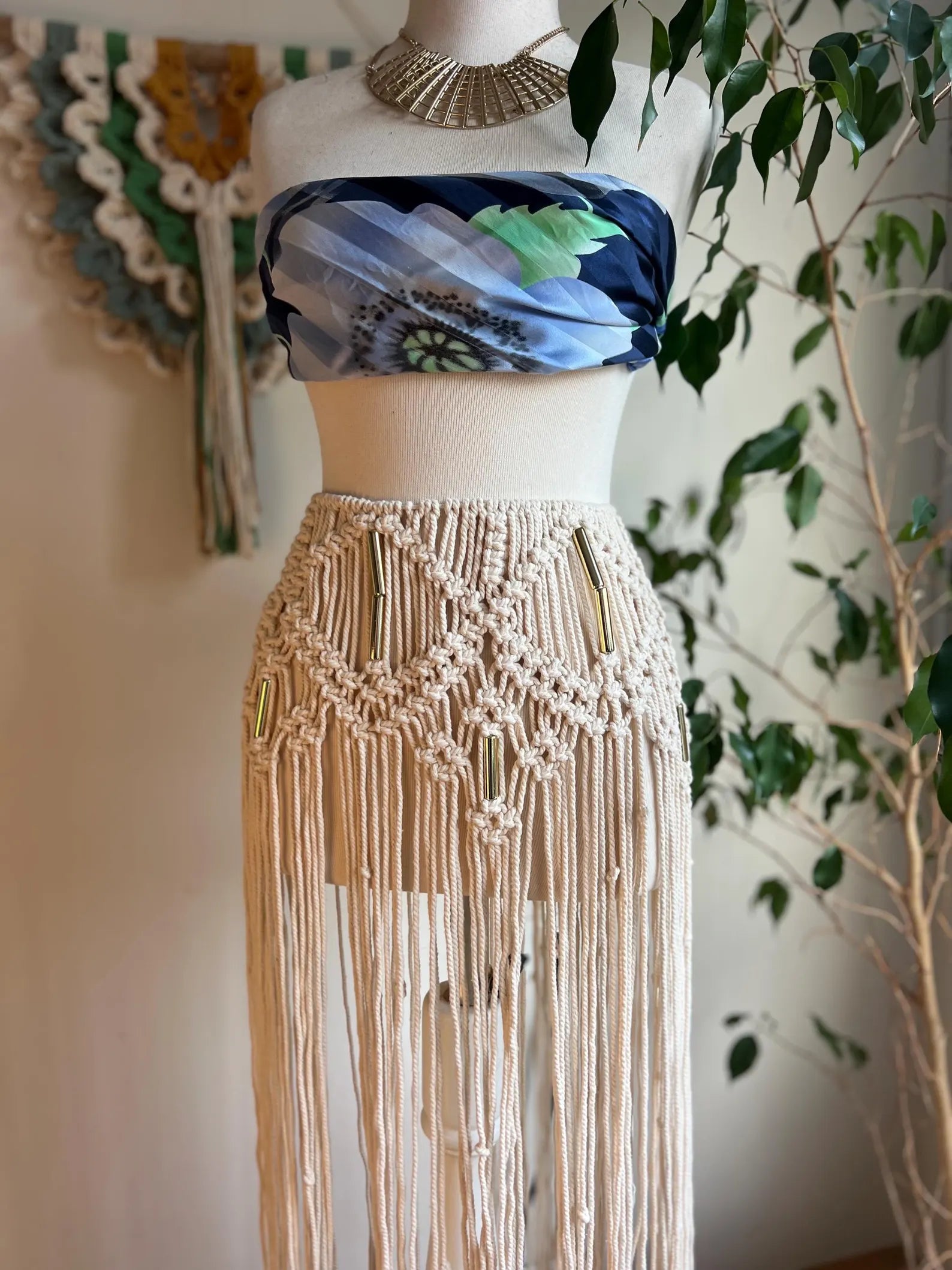 Boho Chic Macrame Skirt