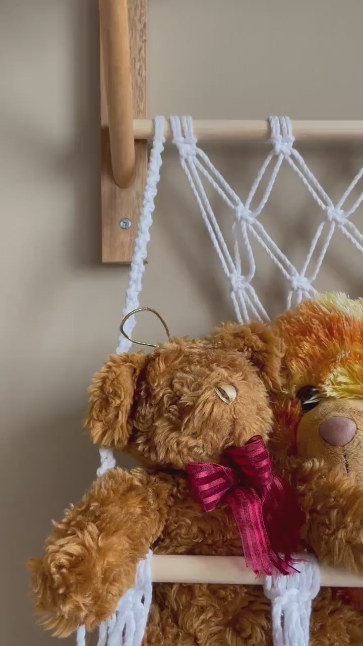 Macrame Hanging storage Basket for Toys