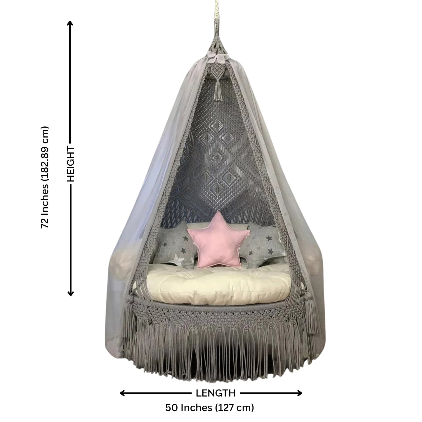 Grey Bliss Macrame Swings