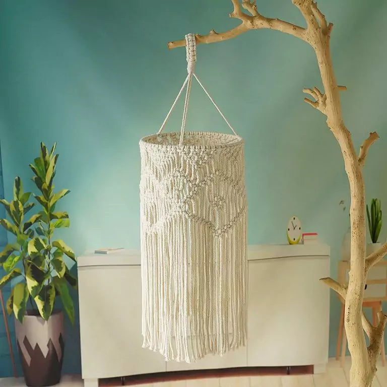 Boho Woven Macrame Chandelier