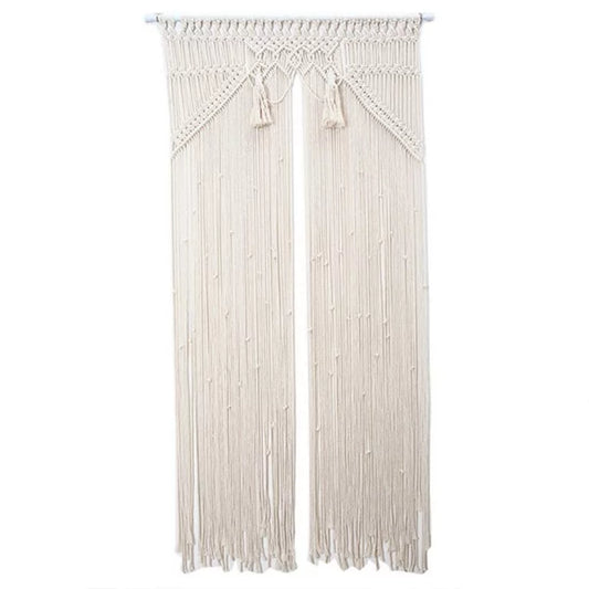 Premium White Macrame Curtains