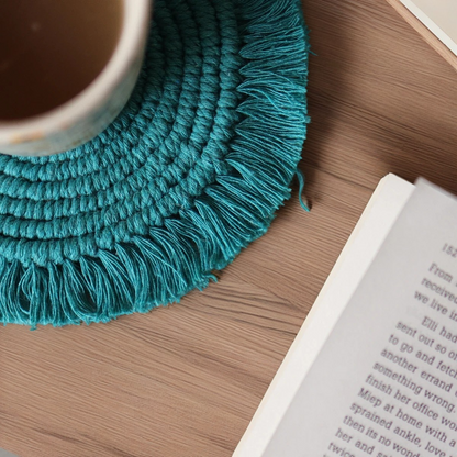 Natural Cotton Macrame Coasters