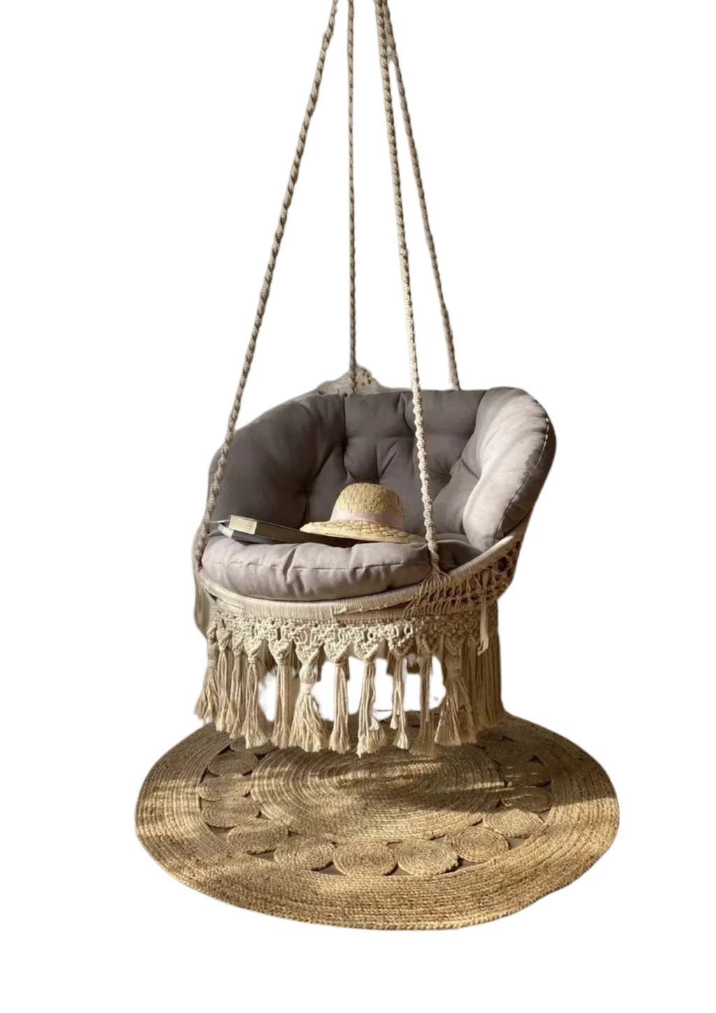 Macrame swing 35 inches hanging for home