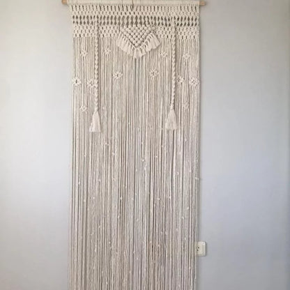 Pure White Macrame Curtains