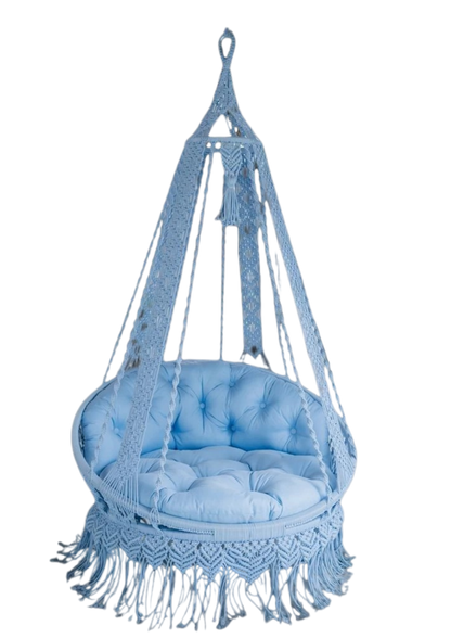 Icy Macrame Swing