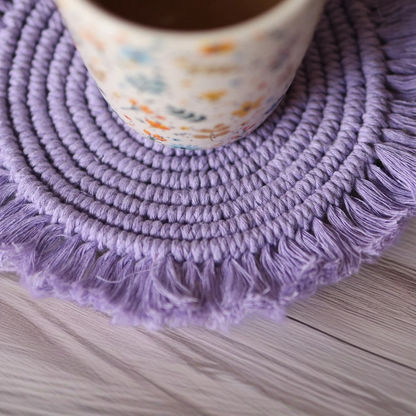 Vintage-Inspired Macrame Coasters