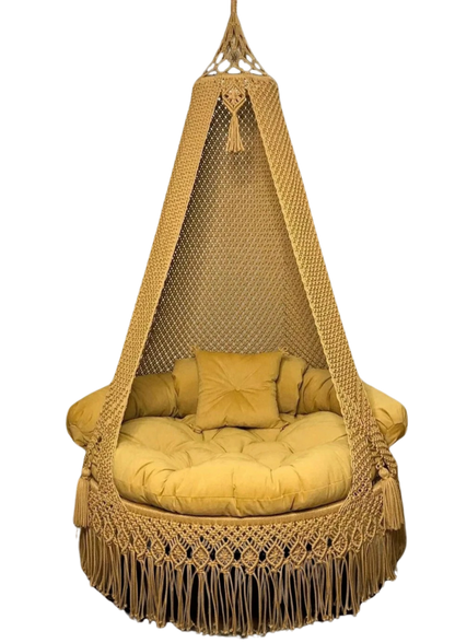 Mustard Yellow Macrame Swings