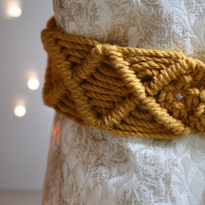 Handmade Macrame Curtain Tieback – Boho Style