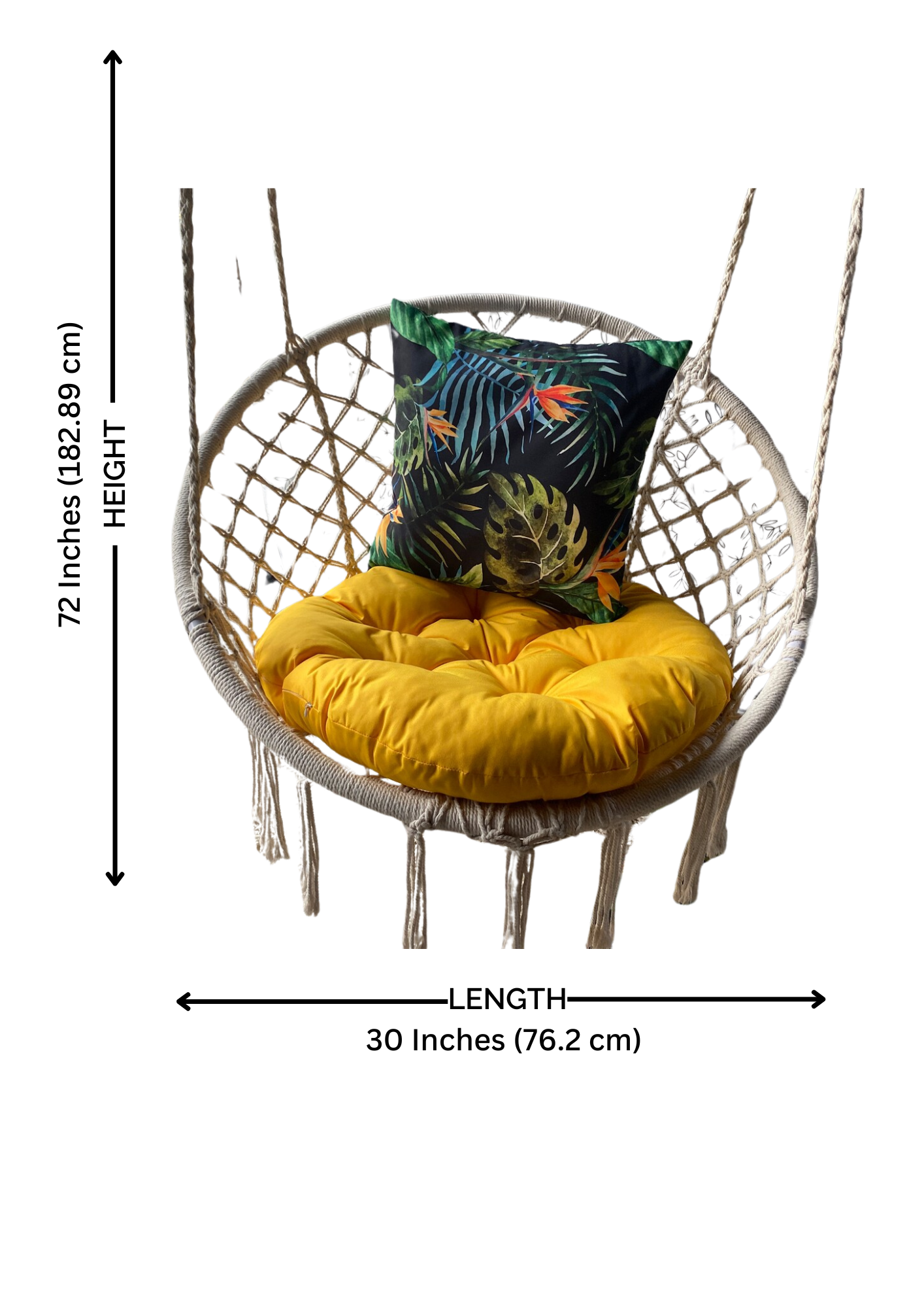 Boho Macrame Swing Chair