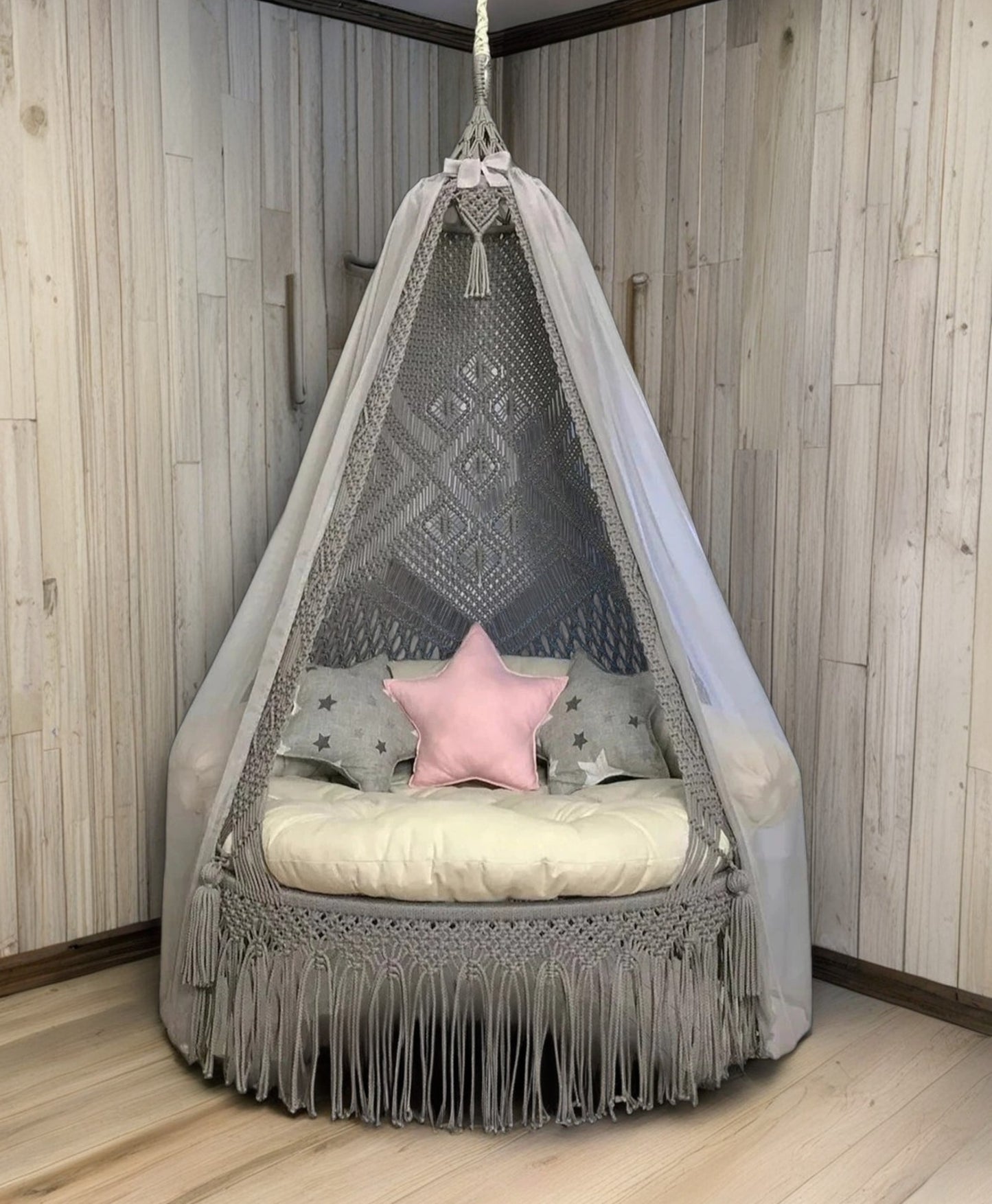 Grey Bliss Macrame Swings