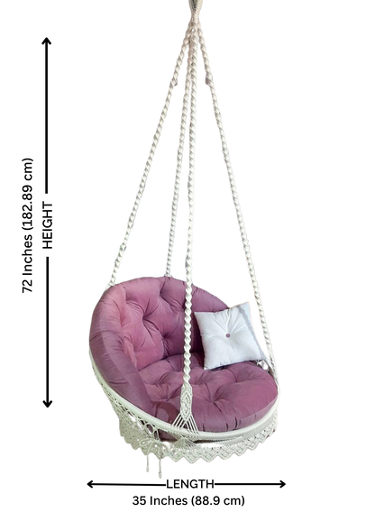 Artisan Macrame Hanging Swing Chair