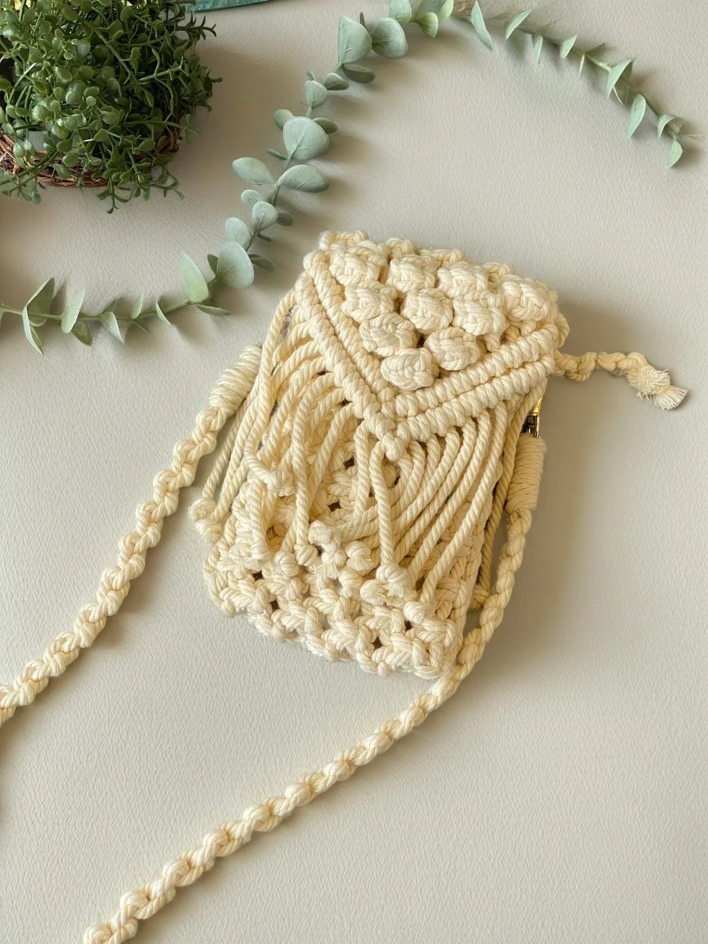 Boho Macrame Phone Pouch