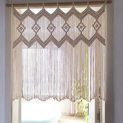 Luxury White Macrame Room Curtains