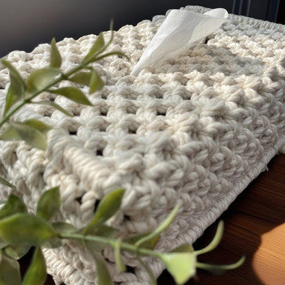 Handmade Macrame Tissue Box Cover