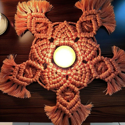 Bohemian Handwoven Candle Mat