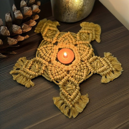 Handcrafted Macrame Tealight Mat