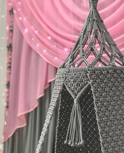 Grey Matter Macrame Swing