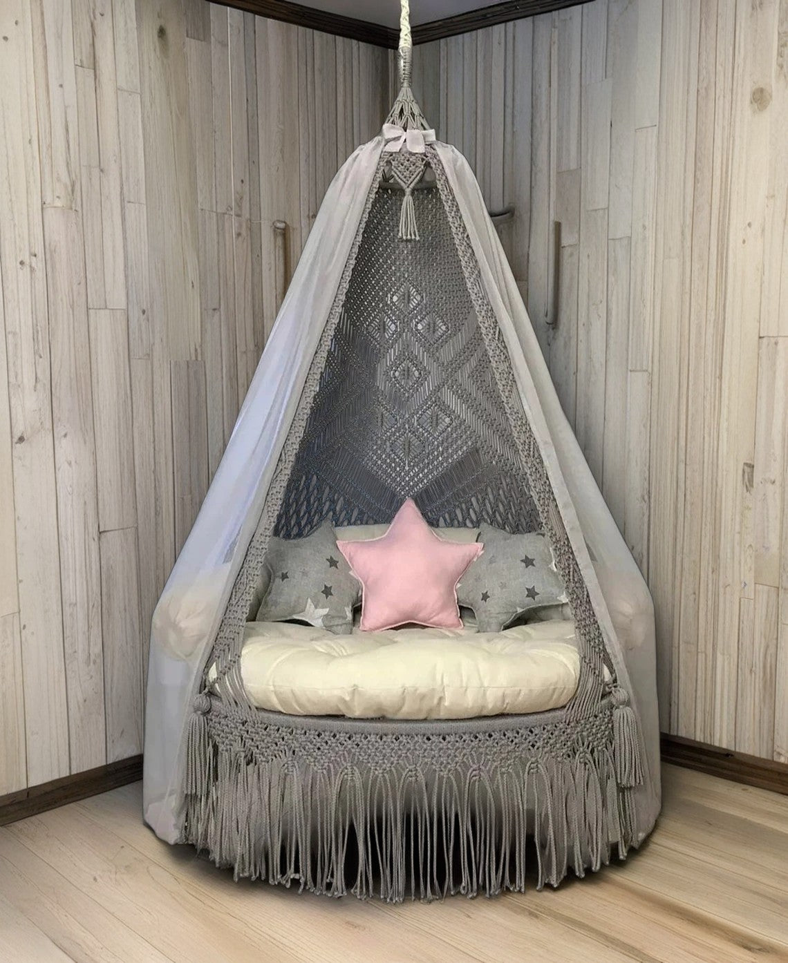 Grey Bliss Macrame Swings