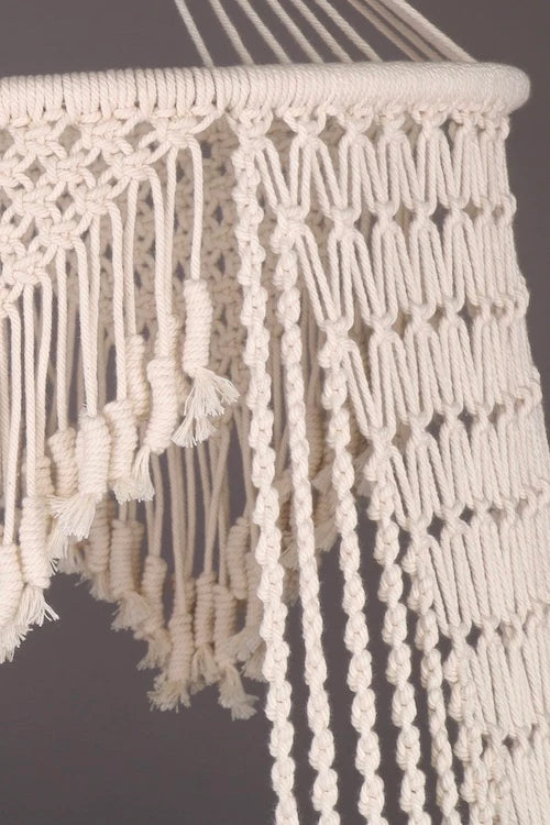 Handmade Macrame Baby Cradle – Boho Hanging Bassinet