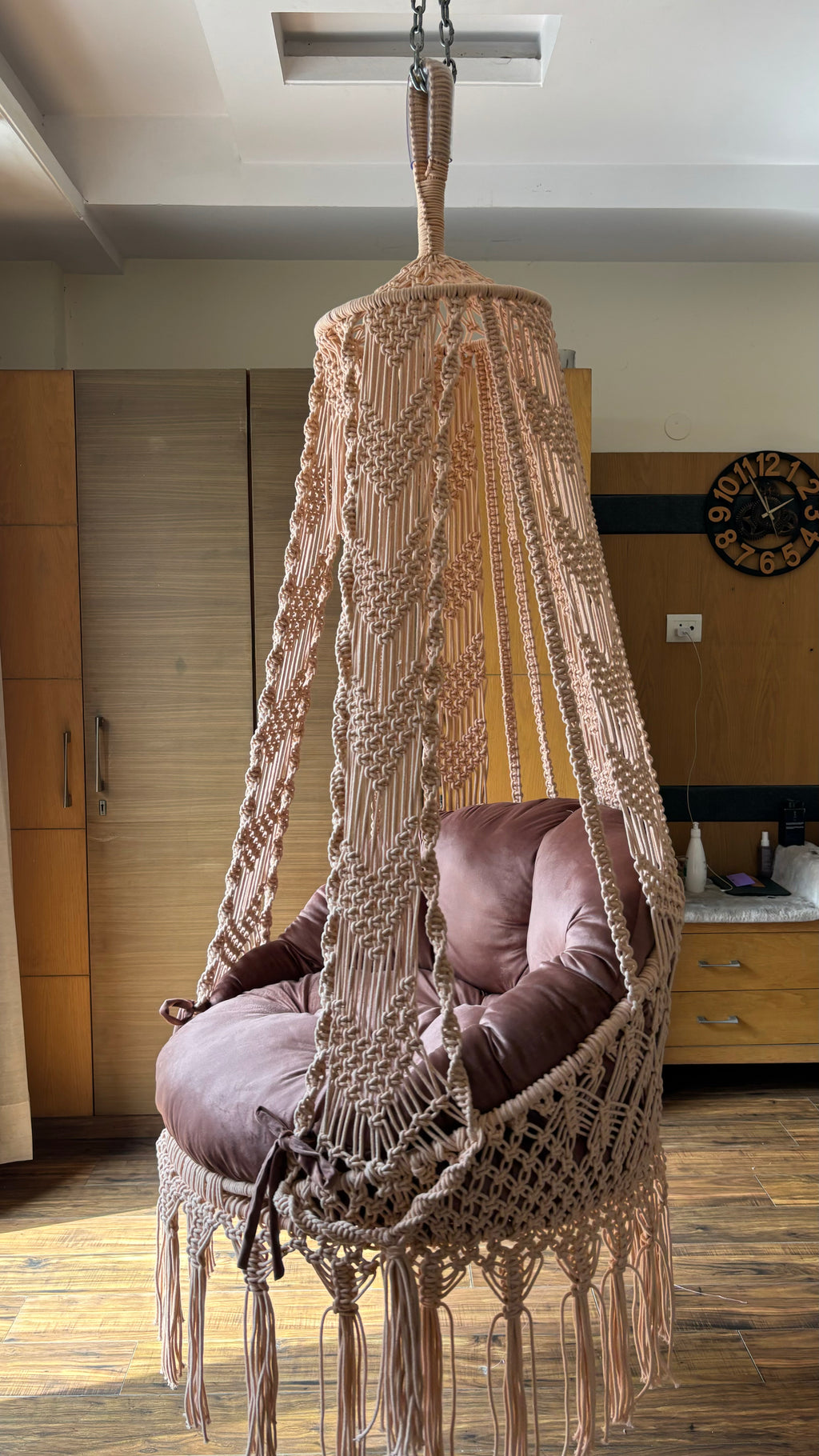 Timber hanging hammock chair swing for adults and kids