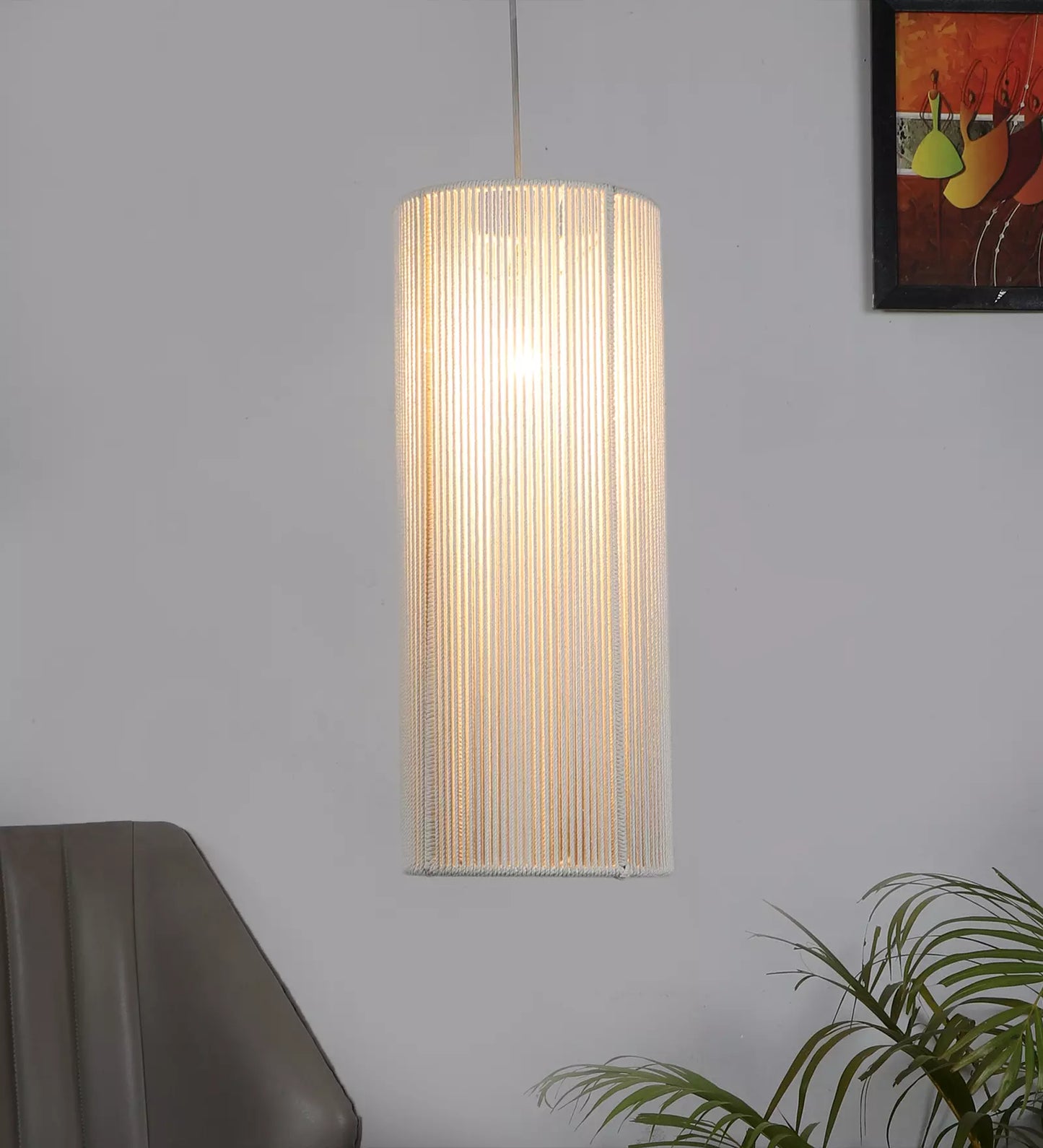 Minimalist Woven Pendant Light