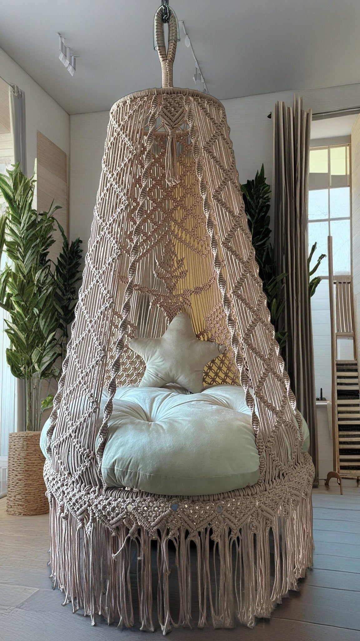 Fiza Macrame hanging swing 35 inches