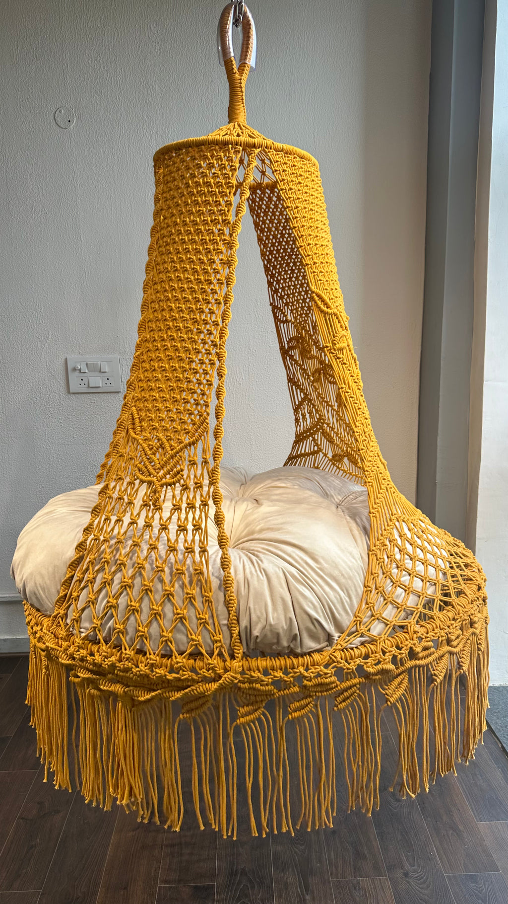 Mustard Yellow 50 inches Hanging Hammock