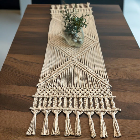 Handmade Macrame Table Runner