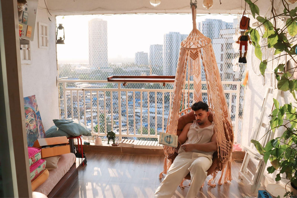 Timber hanging hammock chair swing for adults and kids