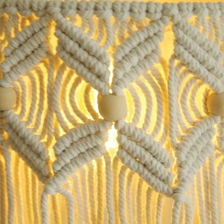Boho Macrame lampshade for home