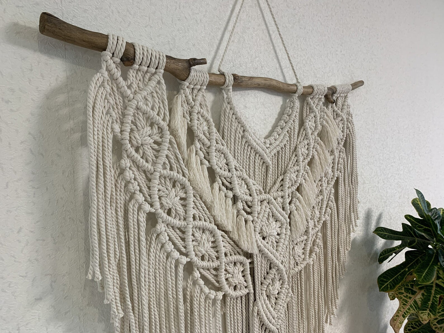 Handwoven Macrame Wall Hanging – Oversized Boho Statement Piece