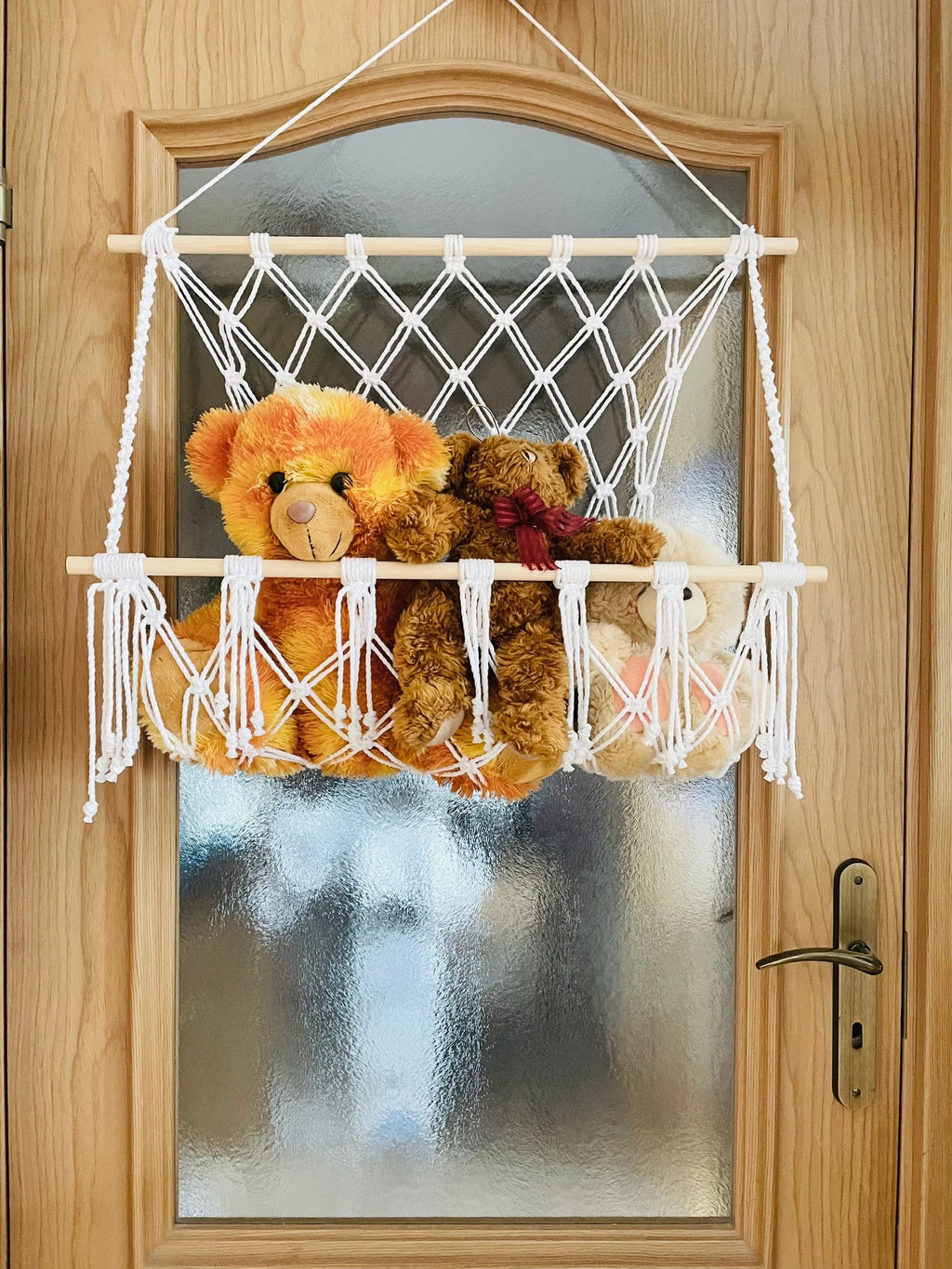 Macrame Hanging storage Basket for Toys