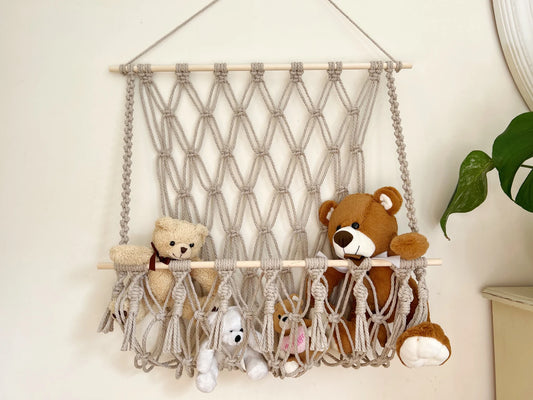 Macrame Toy Storage Hammock